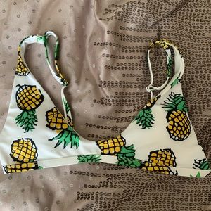 Zaful Pineapple Bikini Top